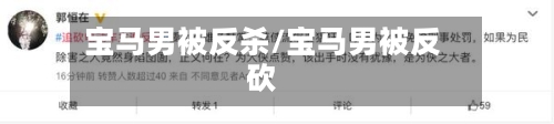 宝马男被反杀/宝马男被反砍-第1张图片
