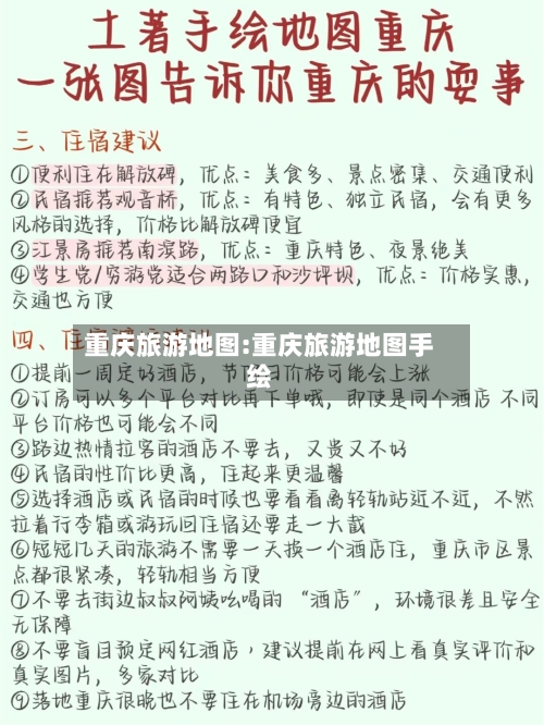 重庆旅游地图:重庆旅游地图手绘-第1张图片