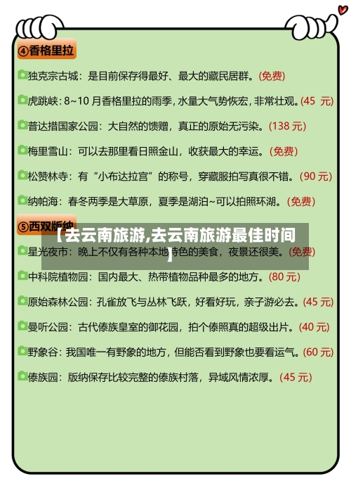 【去云南旅游,去云南旅游最佳时间】-第1张图片