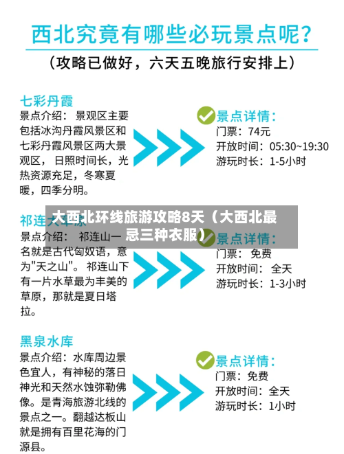 大西北环线旅游攻略8天(大西北最忌三种衣服)-第1张图片