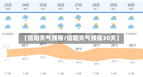 【信阳天气预报/信阳天气预报30天】-第1张图片