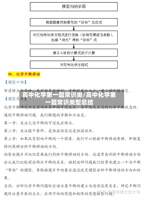 高中化学第一题常识类/高中化学第一题常识类型总结-第1张图片