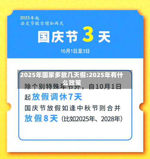 2025年国家多放几天假:2025年有什么政策-第1张图片