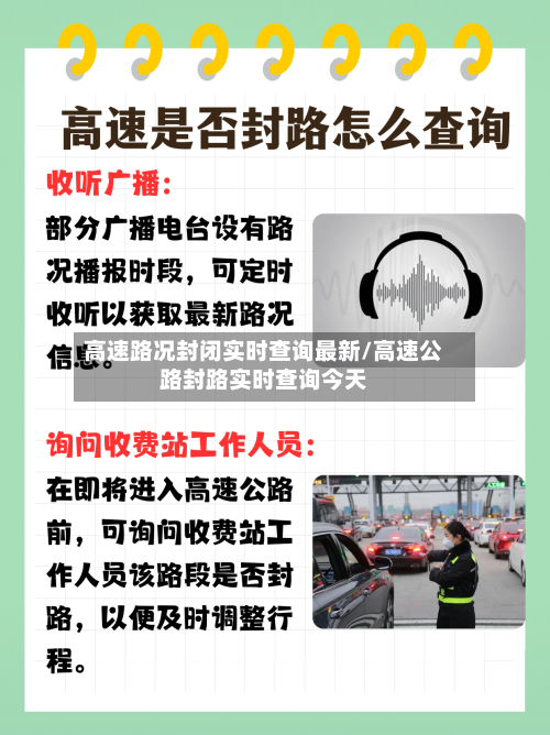 高速路况封闭实时查询最新/高速公路封路实时查询今天-第1张图片
