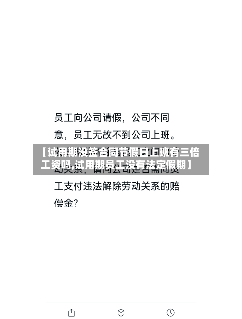 【试用期没签合同节假日上班有三倍工资吗,试用期员工没有法定假期】-第1张图片