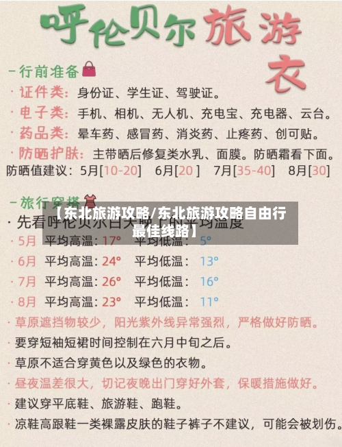 【东北旅游攻略/东北旅游攻略自由行最佳线路】-第1张图片