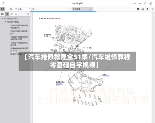【汽车维修教程全51集/汽车维修教程零基础自学视频】-第1张图片