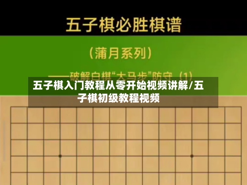 五子棋入门教程从零开始视频讲解/五子棋初级教程视频-第1张图片