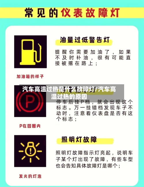汽车高温过热是什么故障灯/汽车高温过热的原因-第1张图片