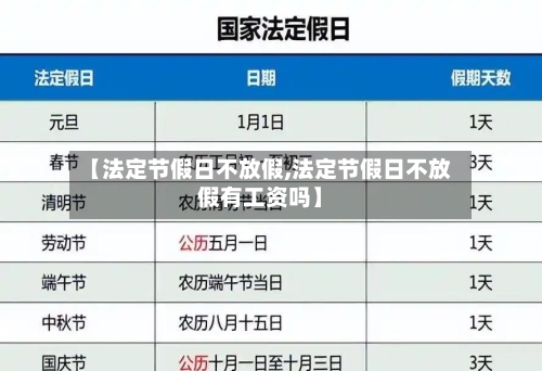 【法定节假日不放假,法定节假日不放假有工资吗】-第1张图片