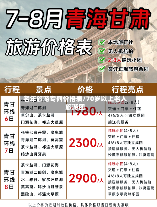 老年旅游专列价格表/70岁以上老人旅游团-第1张图片