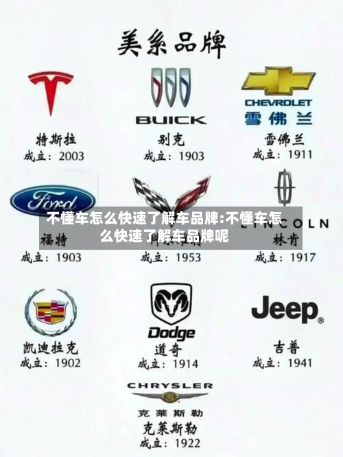 不懂车怎么快速了解车品牌:不懂车怎么快速了解车品牌呢-第1张图片