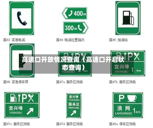 高速口开放情况查询（高速口开启状态查询）-第1张图片