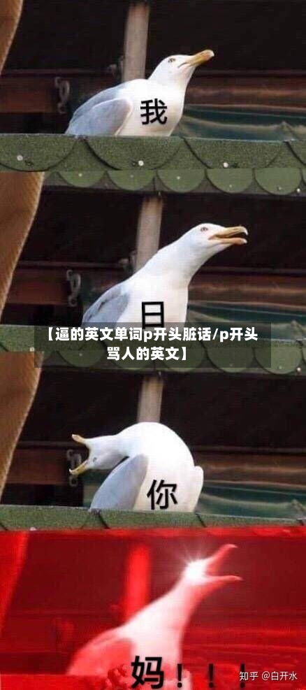 【逼的英文单词p开头脏话/p开头骂人的英文】-第1张图片